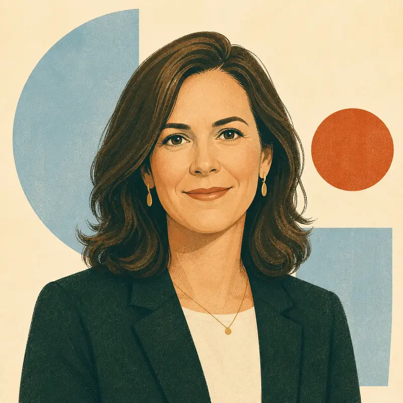 Provisional illustrated portrait for Andrea Stinson